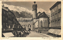 T3 1937 Innsbruck (Tirol), Burggraben Mit Hofkirche / Street View, Church (tear) - Non Classificati