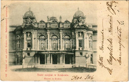 T2/T3 1900 Kraków, Krakau; Teatr Miejski / Theater / Theatre (EK) - Unclassified