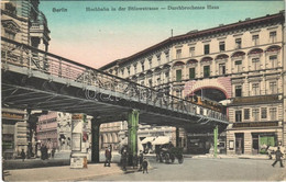 ** T2 Berlin, Hochbahn In Der Bülowstrasse, Durchbrochenes Haus / Elevated Railway, Shops - Unclassified