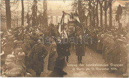 ** T3/T4 1918 Berlin, Einzug Der Heimkehrenden Truppen Am 10. Dezember. Phot. A. Gross / Entry Of The Returning Troops,  - Unclassified