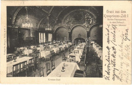 T2/T3 1903 Berlin, Kronprinzen-Zelt, Berlin-Tiergarten, In Den Zelten / Restaurant, Interior. Verlag Fr. Rieger (EK) - Sin Clasificación