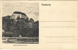 ** T2/T3 Frankenberg, Schloß Sachsenburg / Castle. "Heimatslied" Music Sheet On The Backside (EK) - Sin Clasificación