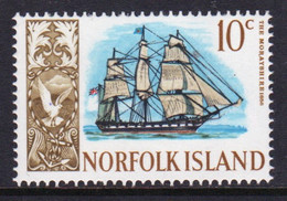 Norfolk Island 1967 Single10c Stamp From The Definitive Stamps Showing Ships. - Ile Norfolk