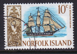 Norfolk Island 1967 Single10c Stamp From The Definitive Stamps Showing Ships. - Ile Norfolk