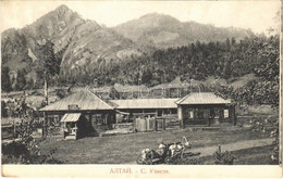 ** T2/T3 Uznezya (Altai, Altay); Shop, Horse-drawn Carriage (fl) - Ohne Zuordnung