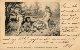 * T2/T3 Cupid With Children Couple. Theo. Stroefer's Kunstverlag. Künstler-Postkarte Serie VIII. Nr. 5641. - Zonder Classificatie