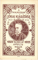 ** T3 1825-1925 A Budapesti Magyar Nemzeti Múzeum Jókai Kiállítása Emléklapja / Jókai Memorial Exhibition Advertisement  - Non Classificati