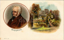 ** T2/T3 William Wordsworth, English Romantic Poet, Dove Cottage. B. & D. 1191. Litho - Zonder Classificatie