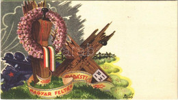 ** T1 Magyar Feltámadást! / Hungarian Irredenta S: Bozó Minicard (11,9 X 6,8 Cm) - Non Classificati