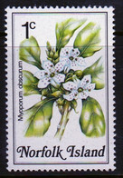 Norfolk Island 1984 Single 1c Stamp From The Definitive Stamps Showing Flowers - Ile Norfolk