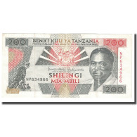Billet, Tanzania, 200 Shilingi, Undated (1993), KM:25b, TTB - Tanzanie