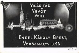 T2 1928 Világítás Vevőt Vonz. Engel Károly Elektromos Szerelési Anyagok és Készülékek Gyára Reklámlapja. Budapest VI. Vö - Non Classificati