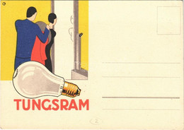** T2/T3 Tungsram Izzó Reklámlapja / Hungarian Light Bulb Advertisement Postcard S: Csemiczky Tihamér (EK) - Non Classificati