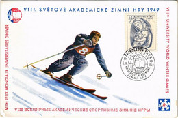 * T2/T3 1949 VIII. Svetové Akademické Zimní Hry / 8th University World Winter Games In Spindleruv Mlyn + "Spindleruv Mly - Non Classificati