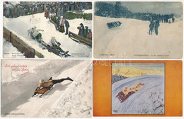 **, * 7 Db RÉGI Téli Sport Motívum Képeslap: Bobszánkózás / 7 Pre-1945 Winter Sport Motive Postcards: Bobsleigh, Sleddin - Non Classificati