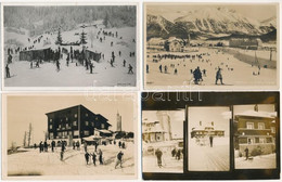 **, * 9 Db RÉGI Téli Sport Motívum Képeslap: Síközpontok / 9 Pre-1945 Winter Sport Motive Postcards: Ski Resorts - Non Classificati