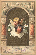 * T2/T3 1900 Angels. Art Nouveau, Litho Greeting (Rb) - Non Classificati