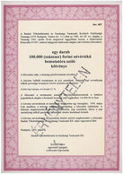 Budapest 1993. "Bankár Tőkebefektetési és Gazdasági Tanácsadó Korlátolt Felelősségű Társaság" Bemutatóra Szóló Kötvénye  - Unclassified