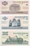 2012. 500 Balatoni Korona + 1000 Balatoni Korona + 2000 Balatoni Korona + 5000 Balatoni Korona + 10.000 Balatoni Korona  - Non Classificati