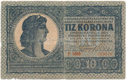 1919. Augusztus 9. 10K "F" T:III,III- Adamo K13 - Zonder Classificatie