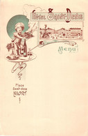 1 Carte Menu Hôtel Saint Denis Place Saint -Jean NIORT Litho. TH. Martin - Menus