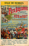 Rennes * Concours National Agricole 1906 * Fête Bretonne , Fête De Nuit * Cpa Publité Ancienne - Rennes