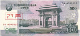 Észak-Korea 2008. 500W "MINTA" T:I  North Korea 2008. 500 Won "SPECIMEN" C:UNC Krause#63 - Non Classificati