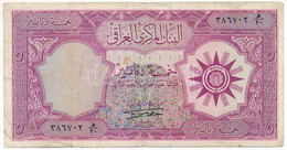 Irak 1959. 5D T:III Kis Szakadás Iraq 1959. 5 Dinar C:F Small Tear Krause 54. - Unclassified