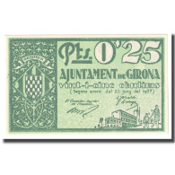 Billet, Espagne, 25 Centimes, 1937, 1937-06-25, Monnaie De Nécessité, SPL+ - 1-2 Peseten
