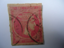 GREECE USED STAMPS LARGE HEADS 20 LEPTA  2 SCAN - Gebraucht