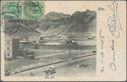 Aden: 1905 Picture Postcard (from Hôtel De L'Europe, Depict. The Jail) Used From Aden To Hankow, CHI - Yemen