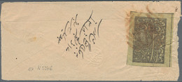 Afghanistan: 1893/1927 Three Native Covers Franked By Different 1893 1ab. (black On Orange, Rose And - Afghanistan