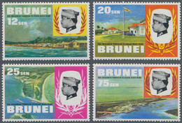 Brunei: 1979, Opening Of Ports And Harbours Complete Set Of Four On Watermarked Paper, Prepared For - Brunei (1984-...)