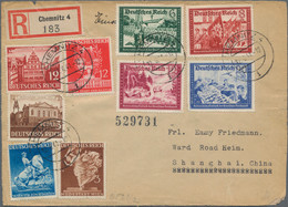 China - Incoming Mail: 1941, Germany, Two Incoming Registered Covers To Shanghai/China: "LEIPZIG 22. - Andere & Zonder Classificatie