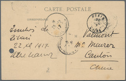 China - Fremde Postanstalten / Foreign Offices: France, 1912/22, Type Mouchon Surcharged: 6 C./15 C. - Andere & Zonder Classificatie