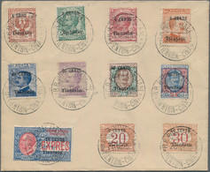 China - Fremde Postanstalten / Foreign Offices: Italy, 1917/21, Express Stamp 30 C. And Tientsin Sur - Andere & Zonder Classificatie