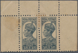 Indien: 1942 (c.) BANTAM ESSAY: King Edward VIII. Essay 3p. Slate, With COMPLETE DESIGN (King's Face - Ongebruikt