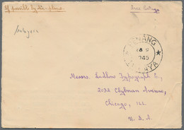 Malaiische Staaten - Britische Militärverwaltung: 1945 FREE POSTAGE PERIOD: Stampless Cover From Pen - Malaya (British Military Administration)