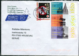 Netherlands To Serbia 2020 - Traveled Letter - Red Cross - Cartas