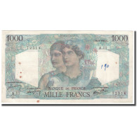 France, 1000 Francs, Minerve Et Hercule, 1945, 1945-04-26, TB+, Fayette:41.2 - 1 000 F 1945-1950 ''Minerve Et Hercule''