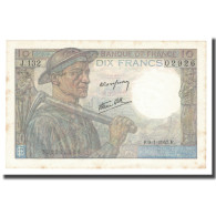 France, 10 Francs, Mineur, 1947, 1947-01-09, TTB+, Fayette:8.17, KM:99e - 10 F 1941-1949 ''Mineur''
