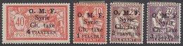 Syrien - Portomarken: 1920, Freimarken Der Franz. Levante (10 C., 20 C. + 30 C. Type Mouchon II Und - Syrië