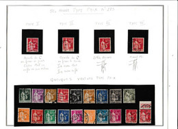 23 Timbres Au Type PAIX.....bel Aperçu De La Série Dont Les 4 Types Du N° 283 ......à Voir.... - 1932-39 Paix