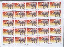 Thematik: Tiere-Elefanten / Animals Elephants: 1991, Burundi. Imperforate Progressive Proof (2 Phase - Olifanten