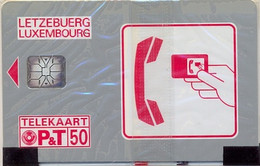 LUXEMBOURG : SC01.D 50 U Red     (Chip SI6) 0800 MINT - Luxemburg