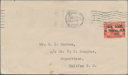 Neufundland - Flugpost: 1921 "AIR MAIL/to Halifax, N.S./1921" On 35c. Red, With Overprint Spaced 2¾ - Einde V/d Catalogus (Back Of Book)