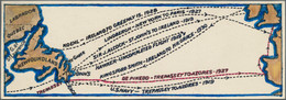 Neufundland - Flugpost: 1931 Hand-made Center Design Of $1 Stamp Of The 1st Airmail Issue Of Newfoun - Einde V/d Catalogus (Back Of Book)