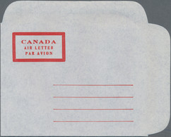 Canada - Ganzsachen: 1947, Unused Postal Stationery Airmail Lettersheet, Red Form Proof On White (mo - 1953-.... Regering Van Elizabeth II