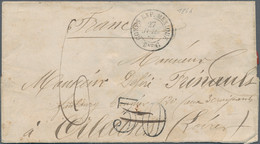 Mexiko: 1866, French Military Mail , Stampless Folded Envelope Postmarked "CORPS. EXP. MEXIQUE 27 JU - Mexico