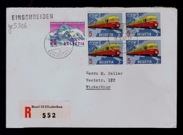 SUISSE Basel 1962 TEE Railway Trains Landscape Mountains Tourisme Gc5306 - Autres & Non Classés